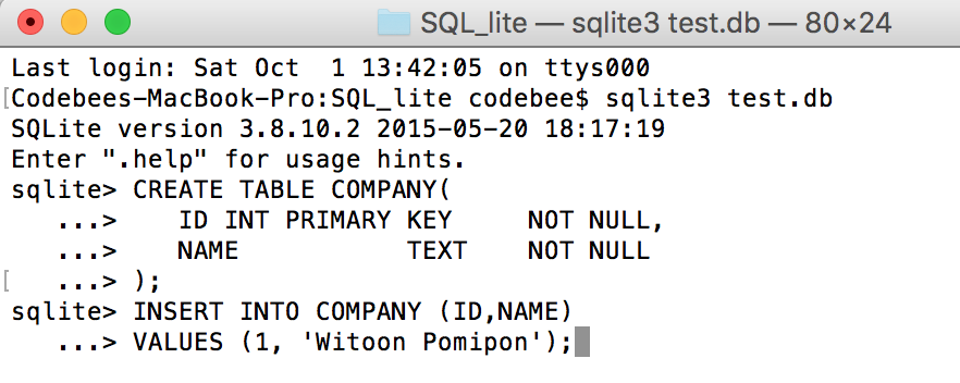 สอน-SQLite