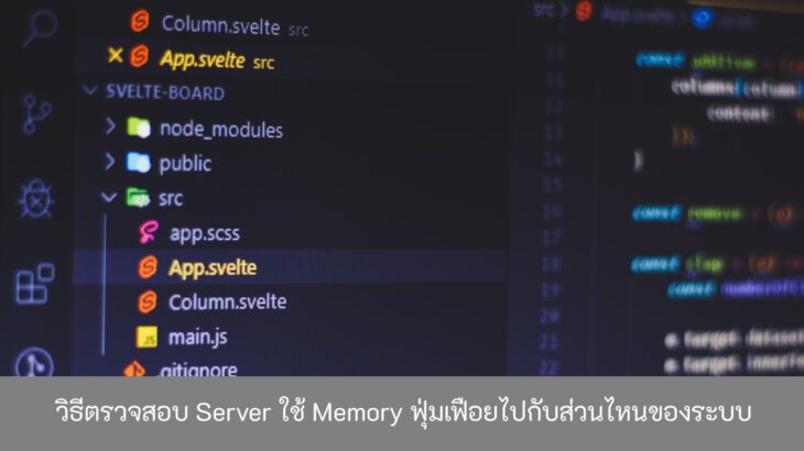 วิธีตรวจสอบ-Server-ใช้-Memory