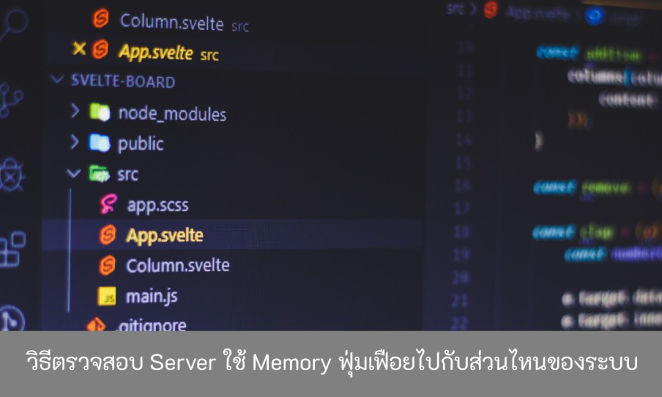 วิธีตรวจสอบ-Server-ใช้-Memory