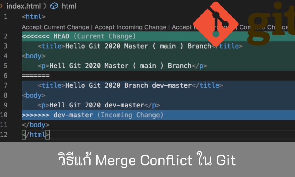 วิธีแก้-Merge-Conflict-ใน Git