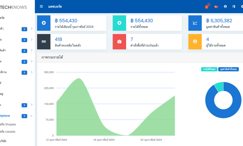 โปรแกรมคลังสินค้า-stock-management